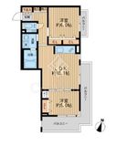 レジデンス桜新町スクエア 404 間取り図