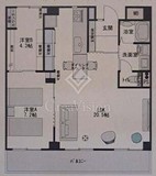 ドエルアルス目黒 6階 間取り図