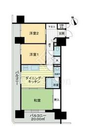 ライオンズマンション練馬 12階 間取り図