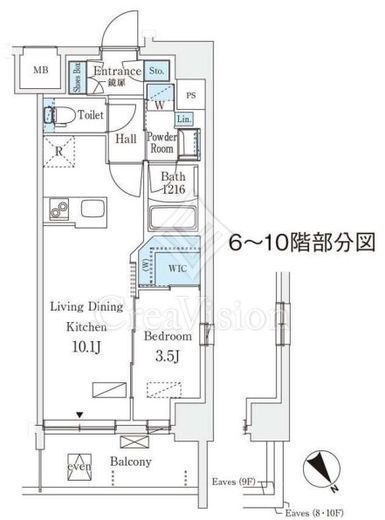 エル・セレーノ横浜 201 間取り図