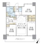 ブリリアタワー横浜東神奈川 17階 間取り図