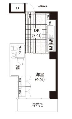 クイズ恵比寿 502 間取り図