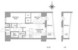 コンフォリア・リヴ住吉千田 1204 間取り図