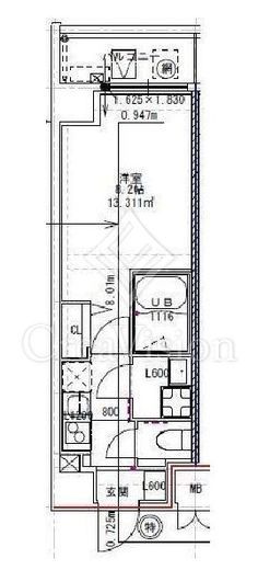 S-RESIDENCE押上パークサイド (エスレジデンス押上パークサイド) 502 間取り図