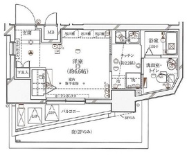 ガリシアレジデンス広尾 5階 間取り図