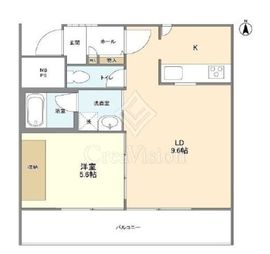 渓山館 302 間取り図
