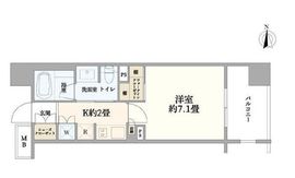 クオリアYZ恵比寿 7階 間取り図