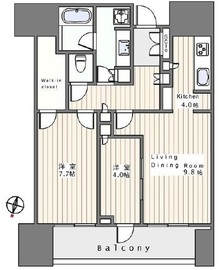 赤坂タワーレジデンス トップオブザヒル 16階 間取り図