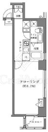ライジングプレイス月島 5階 間取り図