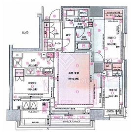 プラウド横浜桜木町 10階 間取り図