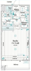 コンシェリア西新宿タワーズウエスト 5階 間取り図