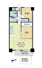 レーベンハイム常盤台 1階 間取り図