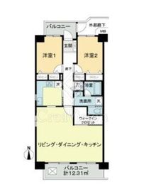 ファミリータウン東陽 9階 間取り図