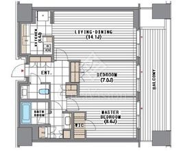 麻布台ヒルズレジデンスB 43階 間取り図