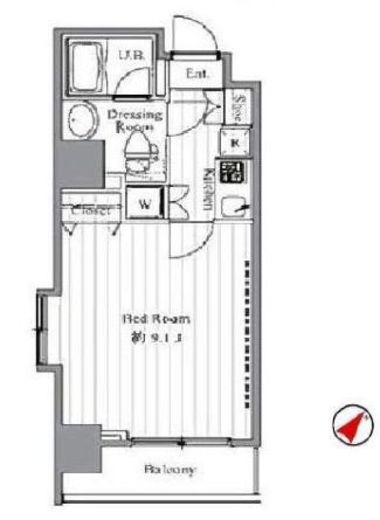 T&G神田マンション 501 間取り図