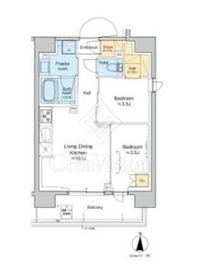 プラウドフラット西蒲田 203 間取り図