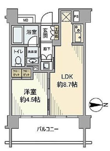 パークホームズ四谷三丁目アーバンレジデンス 10階 間取り図