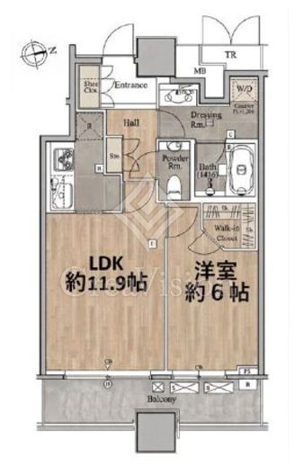 ザ・タワーズ台場 ウエスト 3階 間取り図