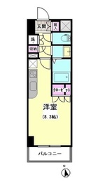 エスティメゾン大井仙台坂 705 間取り図