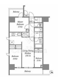 ACP RESIDENCE 浅草 703 間取り図