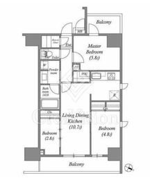ACP RESIDENCE 浅草 1401 間取り図