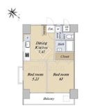 ハイネス巣鴨 8階 間取り図
