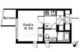 ラティエラ武蔵小山 303 間取り図