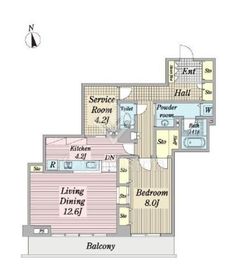 シーリアお台場 1-3204 間取り図