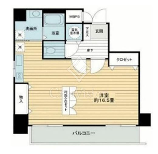 シルキーハイツ九段南 6階 間取り図
