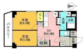ニックハイム深川 6階 間取り図