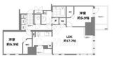 プラウドタワー渋谷 7階 間取り図