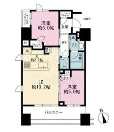 ガーデングラス御茶ノ水 2階 間取り図