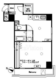 朝日南麻布マンション 8階 間取り図