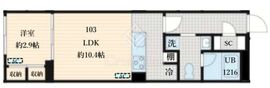 Fullea島津山 103 間取り図