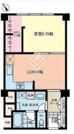 ヴィラ赤坂 6階 間取り図