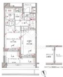 クレッセント戸山夏目坂 4階 間取り図