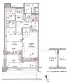 クレッセント戸山夏目坂 4階 間取り図