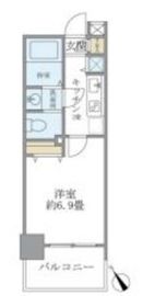 レジデンシア麻布十番 807 間取り図