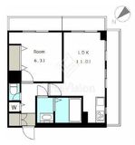 クレール東山 8階 間取り図