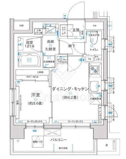 サクラコンフォルテ新綱島 5階 間取り図