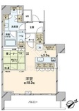 ザ・タワー横浜北仲 38階 間取り図