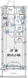 レガリス新宿落合 2階 間取り図