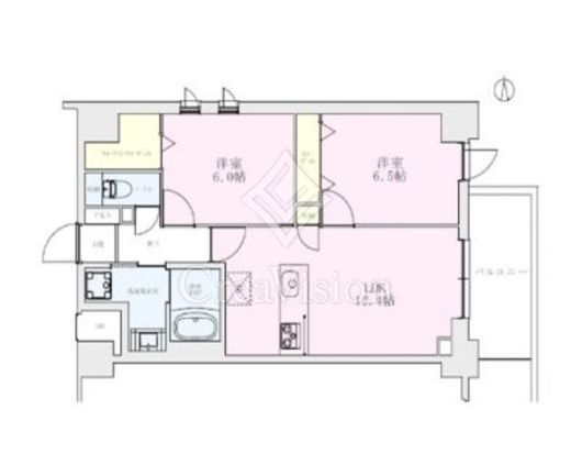 向山ガーデンレジデンス 901 間取り図