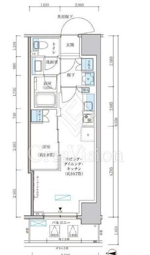 パークアクシス池袋イースト 1204 間取り図