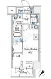 パークアクシス横浜伊勢佐木町通り 510 間取り図