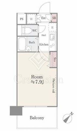 アルテーヌ新横浜 1015 間取り図