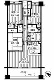 パークホームズ二子多摩川フェアアリーナ 4階 間取り図