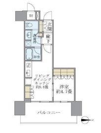 ブリリアタワー池袋 12階 間取り図