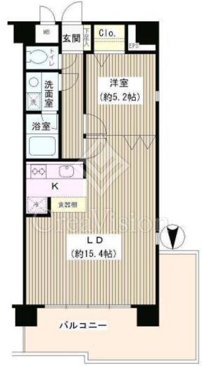 コアシティ中野坂上 1101 間取り図
