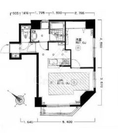 ドルチェ人形町スィート 901 間取り図